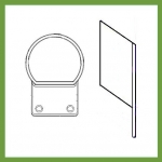 Round  Balustrade Cast end  Racked Flange Bottom