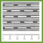 30mm Load Bar Grating - Slotted