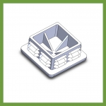 Square Plastic Cap