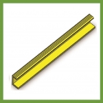 Series 13 Grating End Bar - Yellow