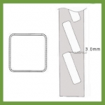 50mm Slotted Right Square