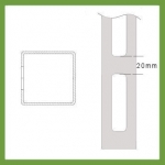 40mm Slotted Square - 20mm Spacing