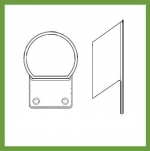 Round  Balustrade Cast end  Racked Flange Top